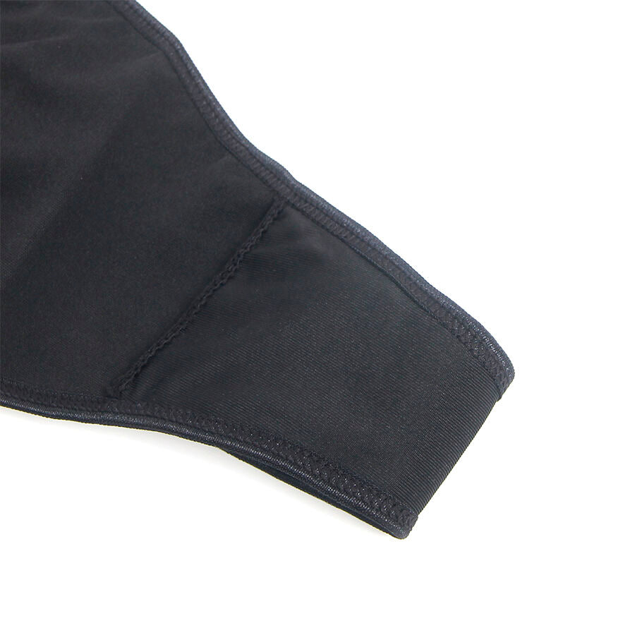 SUBBLIME 957520 VESTIDO DE CUERO CON ENCAJE FLORAL NEGRO S M