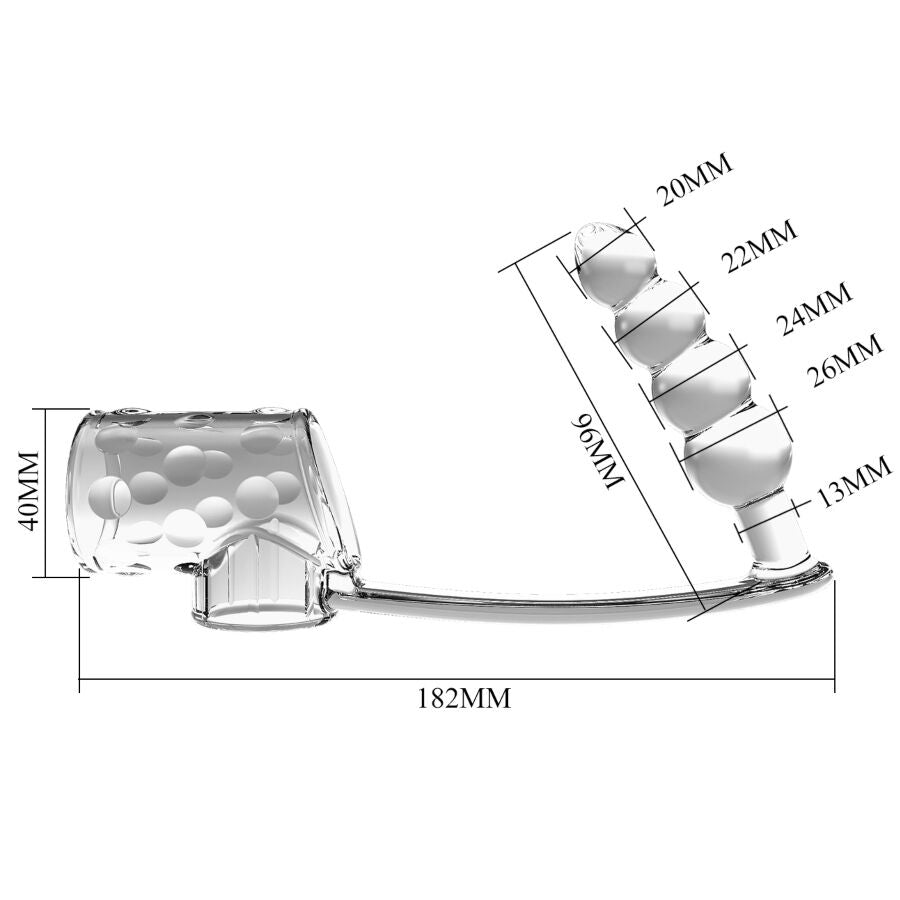 PRETTY LOVE MANGA PARA PeNIS COM PLUG ANAL TRANSPARENTE