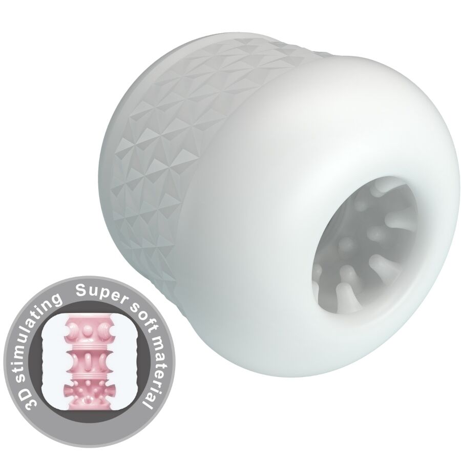 PRETTY LOVE MASTURBADOR MASCULINO CRYSTLE BRANCO