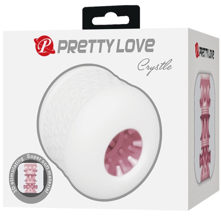 PRETTY LOVE MASTURBADOR MASCULINO CRYSTLE BRANCO
