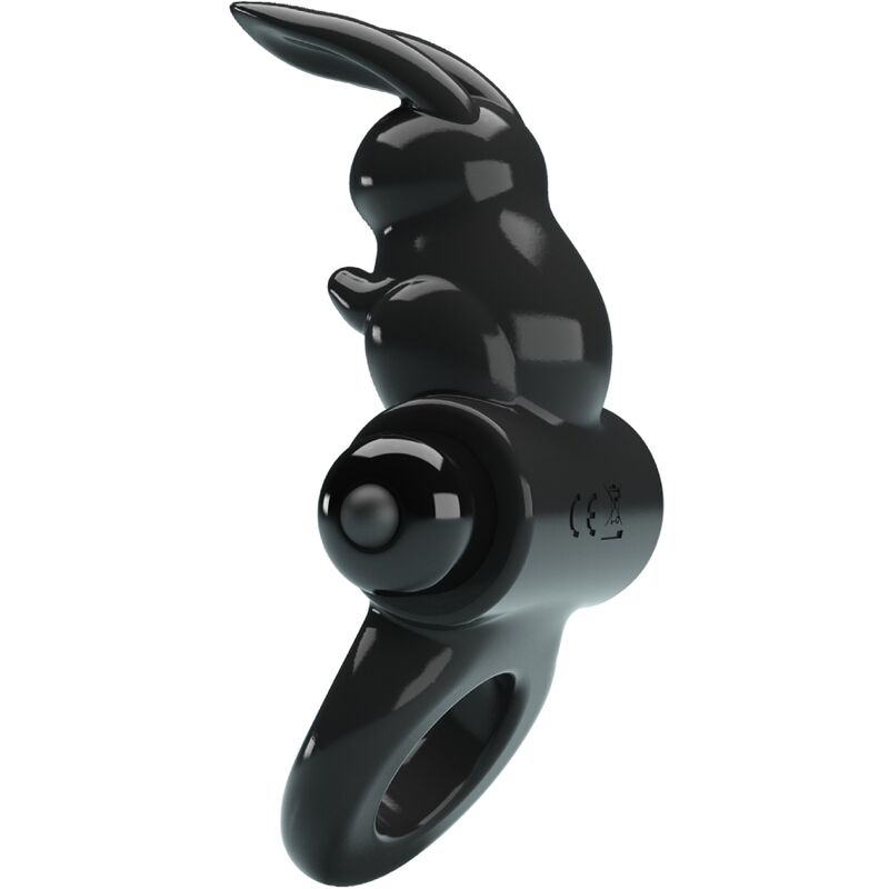 PRETTY LOVE ANEL VIBRADOR COELHO ANEL EXCITANTE 10 VIBRAyoES PRETO