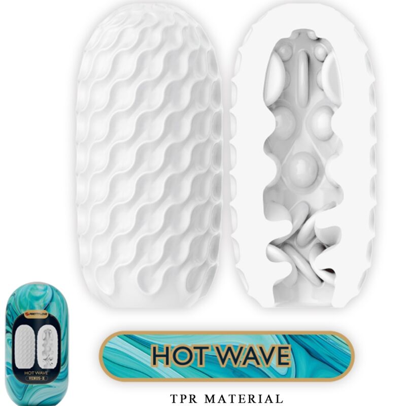 PRETTY LOVE VENUS X 15 MASTURBADORES MASCULINOS DE SILICONE BRANCO