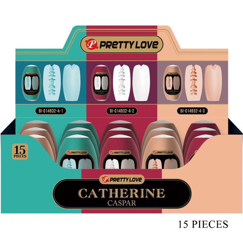 PRETTY LOVE CASPAR PACK 15 MASTURBADORES MASCULINOS VARIOS