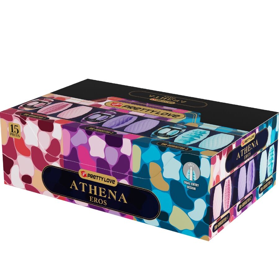PRETTY LOVE ATHENA EROS PACK 15 MASTURBADORES MASCULINOS VARIOS
