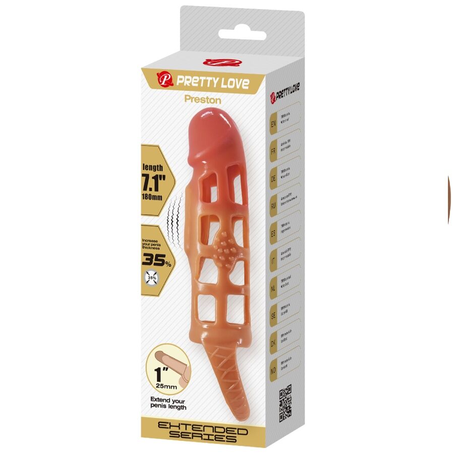 PRETTY LOVE MANGA VIBRAToRIA PARA PeNIS PRESTON 18 CM