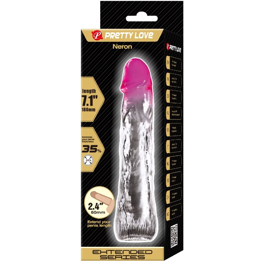 PRETTY LOVE NERON REALISTA 6 CM BAINHA DE AMPLIAyaO PARA PeNIS ROSA