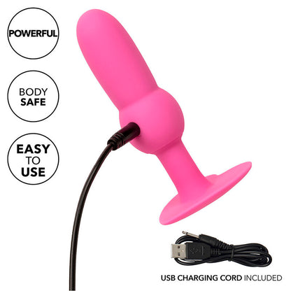CALEXOTICS FIRST TIME PLUG ANAL SONDA DE CONTAS 10 VIBRAyoES ROSA