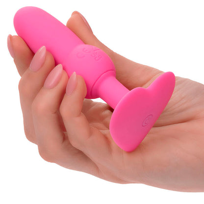 CALEXOTICS FIRST TIME PLUG ANAL SONDA DE CONTAS 10 VIBRAyoES ROSA