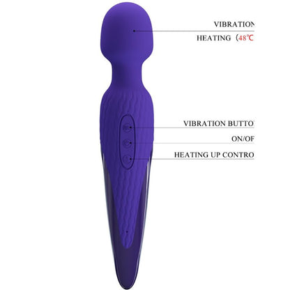 PRETTY LOVE ANTONY YOUTH WAND VIBRADOR VIOLETA EFEITO DE CALOR