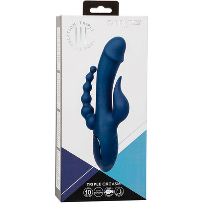 CALEXOTICS VIBRADOR TRIPLO ORGASM AZUL