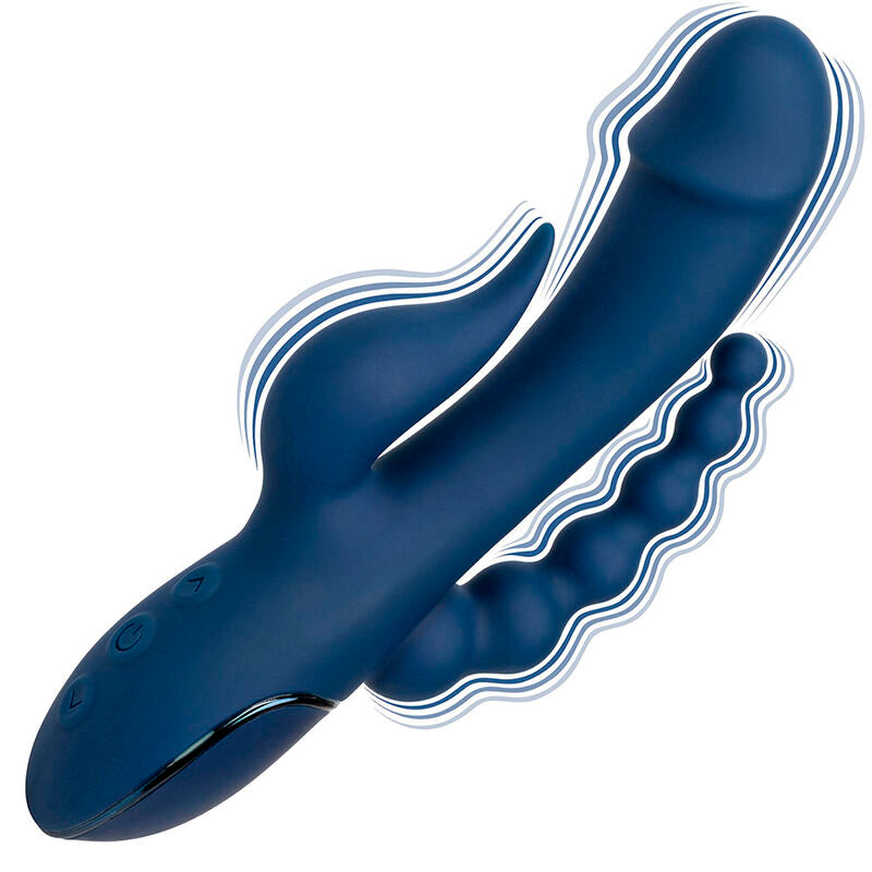 CALEXOTICS VIBRADOR TRIPLO ORGASM AZUL