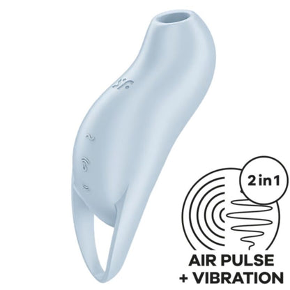 SATISFYER POCKET PRO 1 ESTIMULADOR DE CLIToRIS AZUL CLARO