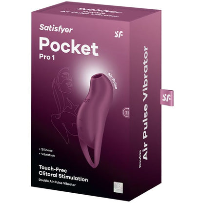 SATISFYER POCKET PRO 1 ESTIMULADOR DE CLIToRIS GARNET