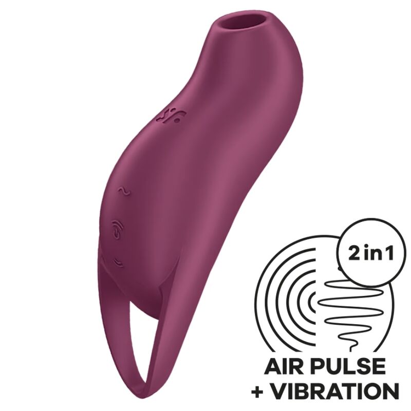 SATISFYER POCKET PRO 1 ESTIMULADOR DE CLIToRIS GARNET