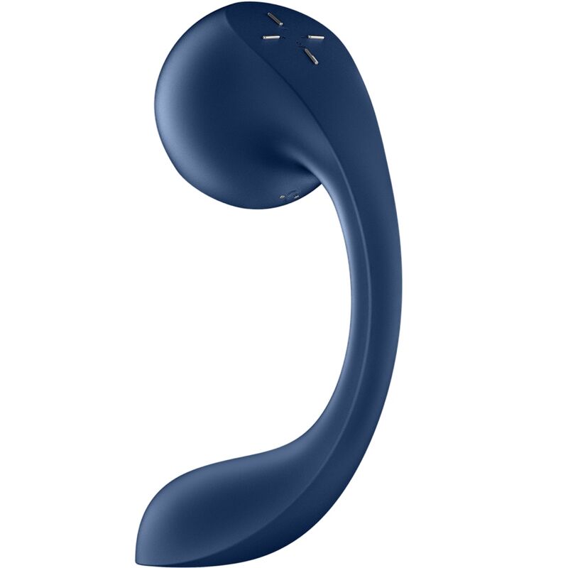SATISFYER PRO WAVE 4 ESTIMULADOR DE PONTO G E AIR PULSE APLICATIVO GRATUITO AZUL ESCURO