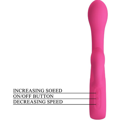 PRETTY LOVE FRITZ RABBIT VIBRADOR 12 VIBRAyoES ROSA