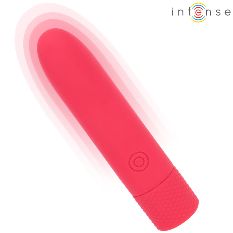 INTENSE SYMONE USB RECARREGaVEL VIBRAToRIA BULLET 8 VIBRAyoES VERMELHO 10 X 22 CM