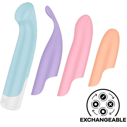 SATISFYER G SPOT WAVE 4 12 VIBRAyoES PROGRAMA VIBRADOR CINZA ESCURO