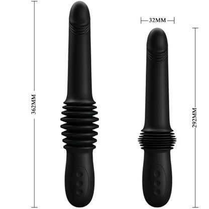 PRETTY LOVE VIBRADOR PAZUZU 3 MODOS DE IMPULSO PRETO