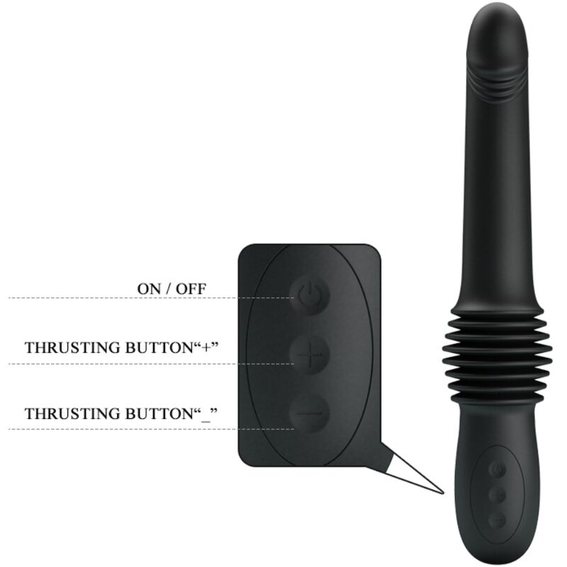 PRETTY LOVE VIBRADOR PAZUZU 3 MODOS DE IMPULSO PRETO