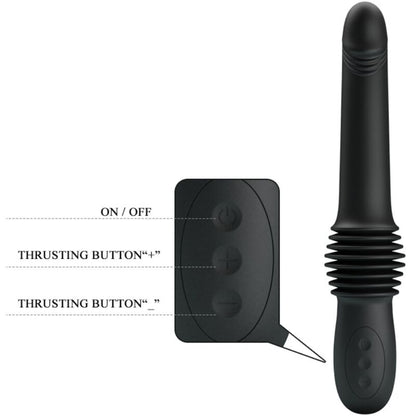PRETTY LOVE VIBRADOR PAZUZU 3 MODOS DE IMPULSO PRETO