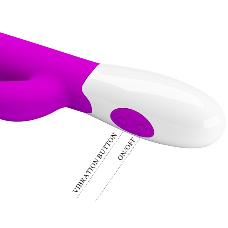 PRETTY LOVE CENTAUR VIBRATOR RABBIT 30 MODOS DE VIBRAyaO ROXO