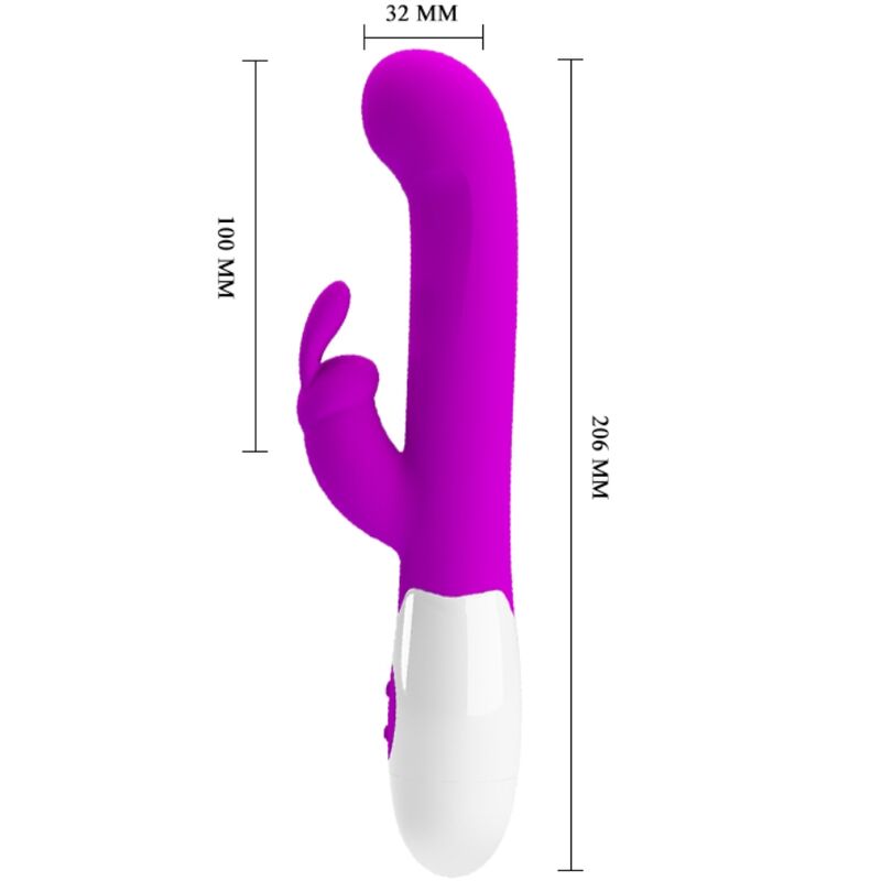 PRETTY LOVE CENTAUR VIBRATOR RABBIT 30 MODOS DE VIBRAyaO ROXO