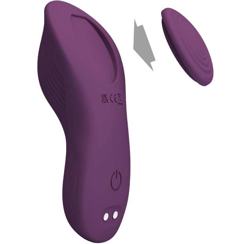 PRETTY LOVE MANE LAY ON MASSAGEADOR DE CLIToRIS 10 VIBRAyoES CONTROLE REMOTO ROXO