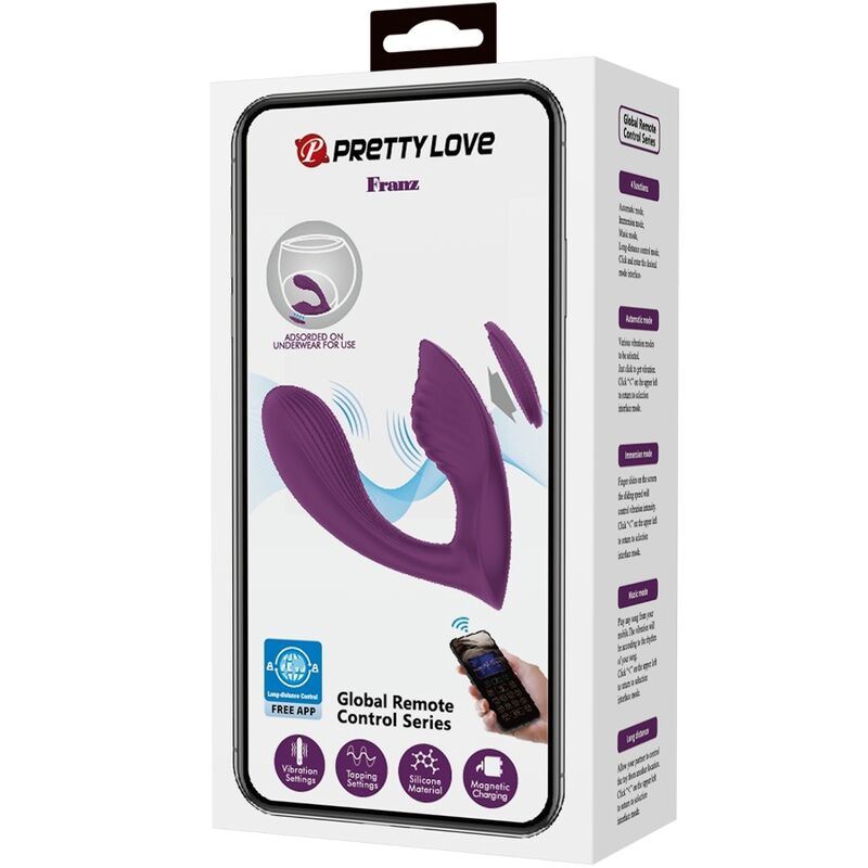 PRETTY LOVE FRANZ MASSAGER E VIBRADOR APLICATIVO GRATUITO ROXO
