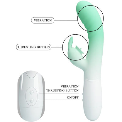 PRETTY LOVE VIBRADOR CERBERUS RABBIT 30 VIBRAyoES VERDE