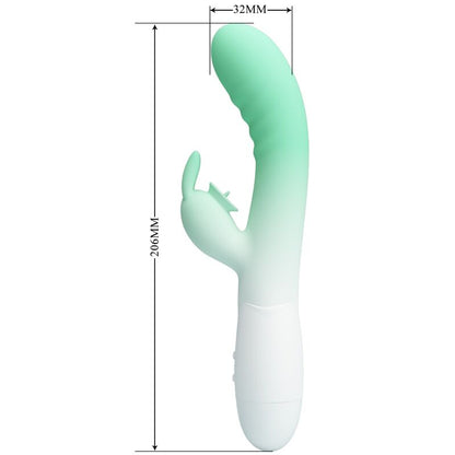 PRETTY LOVE VIBRADOR CERBERUS RABBIT 30 VIBRAyoES VERDE