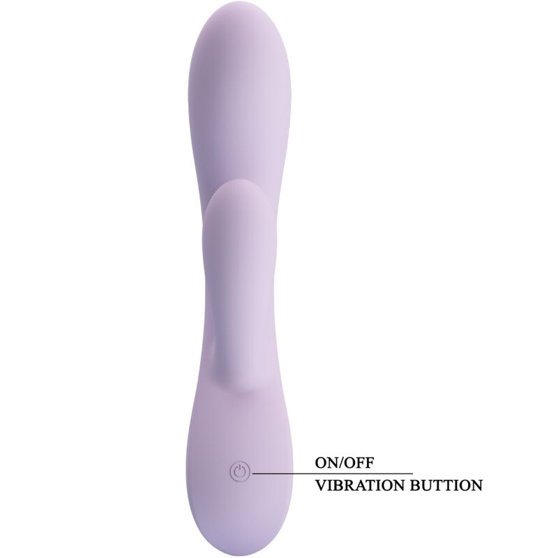 PRETTY LOVE VIBRADOR ROSOLYN RABBIT 10 VIBRAyoES ROXO