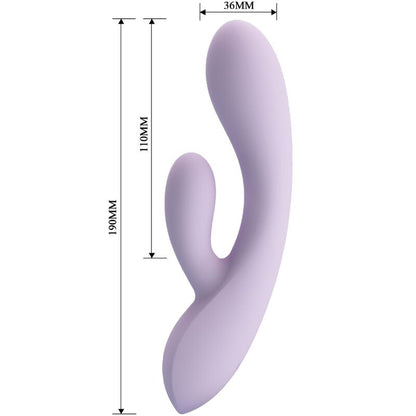 PRETTY LOVE VIBRADOR ROSOLYN RABBIT 10 VIBRAyoES ROXO