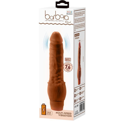 BAILE BARBARA VIBRADOR REALISTA 195 CM MULATO