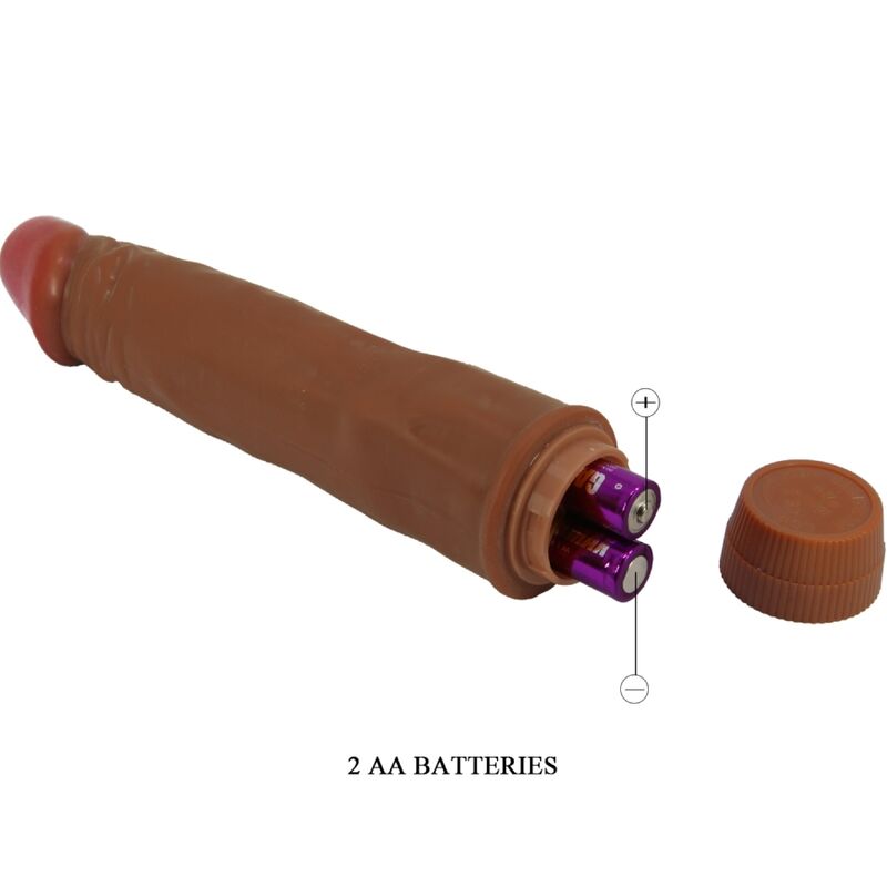 BAILE VIBRADOR REALISTA ANaO 21 CM MULATO
