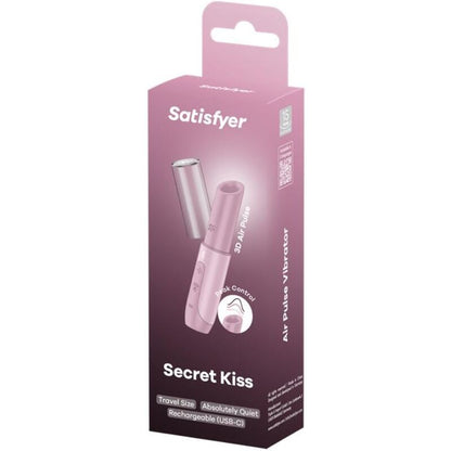 SATISFYER ESTIMULADOR DE CLIToRIS SECRET KISS WAVE ROSA