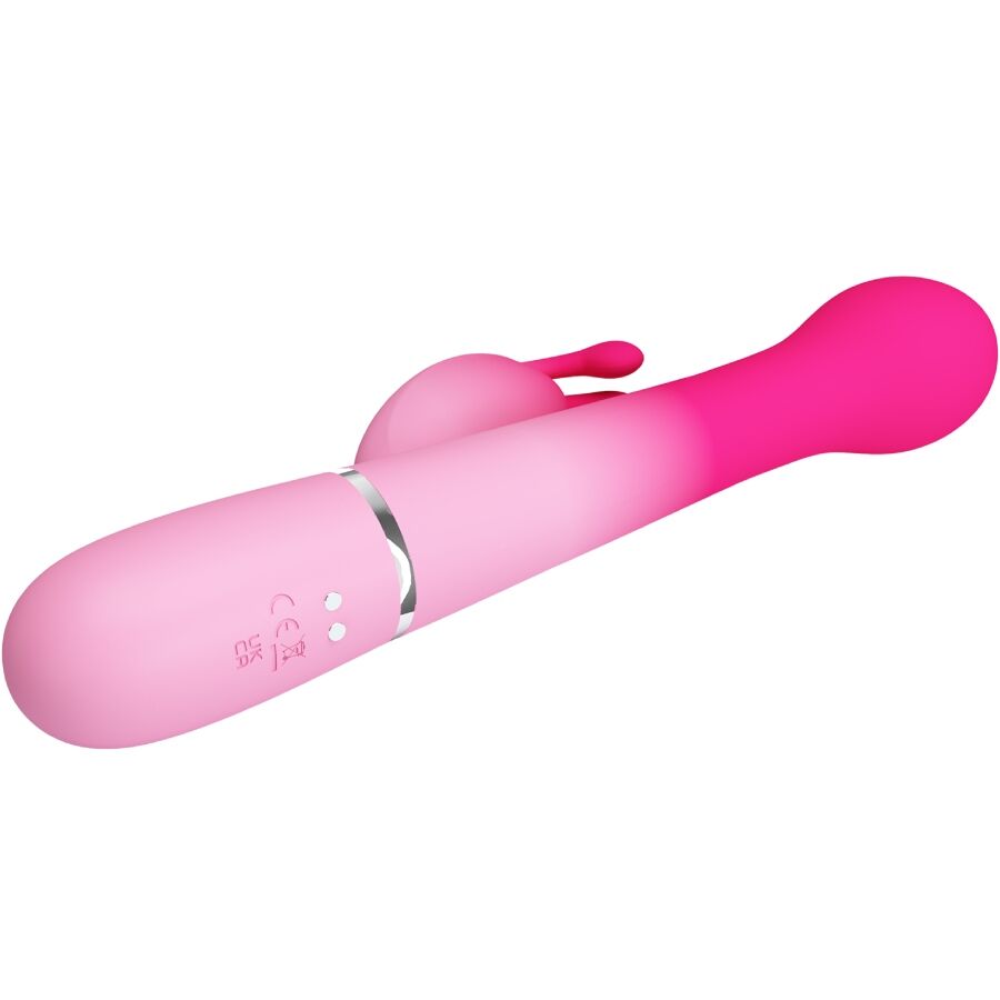 PRETTY LOVE DEJON 3 EM 1 MULTIFUNCIONAL RABBIT VIBRADOR ROSA