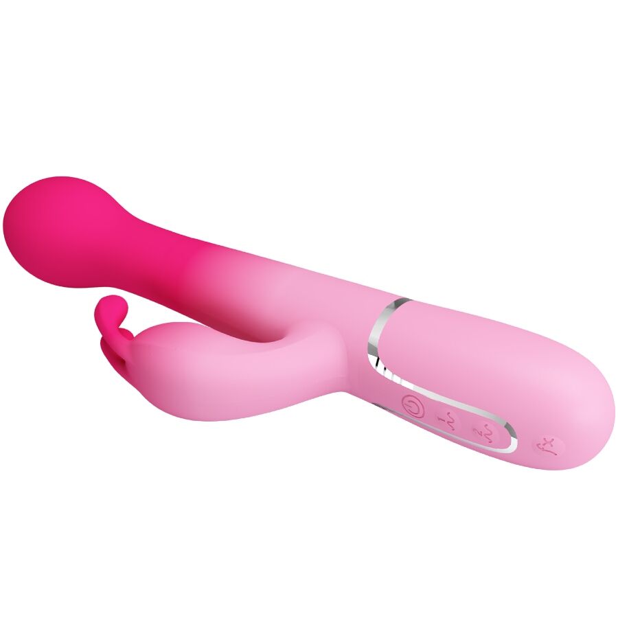PRETTY LOVE DEJON 3 EM 1 MULTIFUNCIONAL RABBIT VIBRADOR ROSA