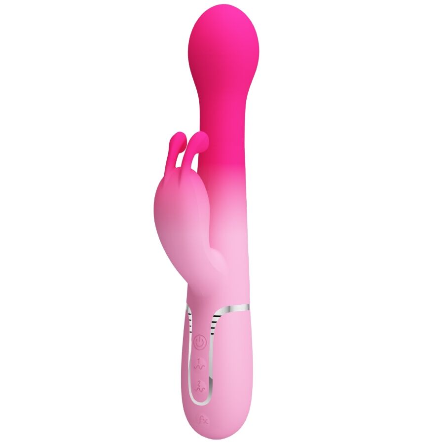 PRETTY LOVE DEJON 3 EM 1 MULTIFUNCIONAL RABBIT VIBRADOR ROSA