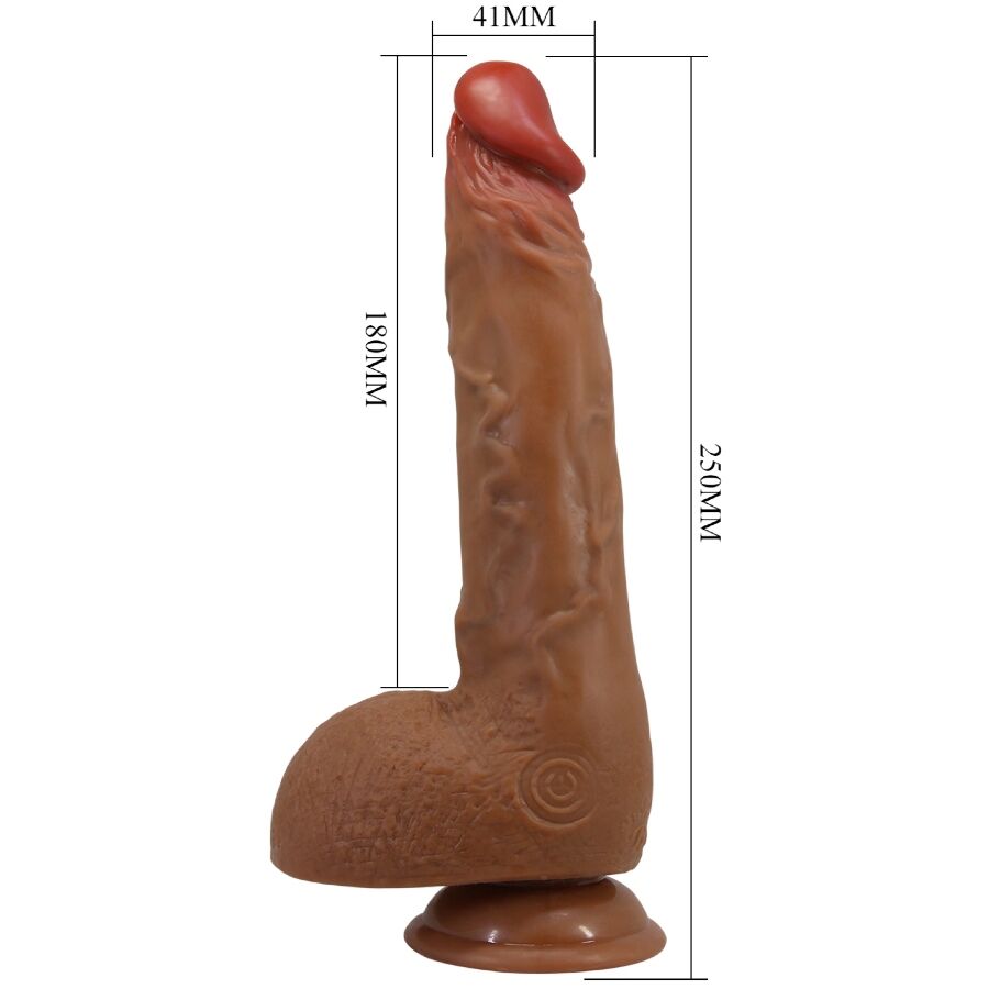 BAILE BEAUTIFUL WILKS 5 CONFIGURAyoES VIBRADOR REALISTA 25 CM MULATO
