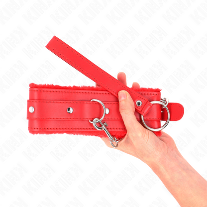 KINK COLAR COM TRELA 65 CM COM RESTRIyoES VERMELHO 36 42 CM X 55 CM