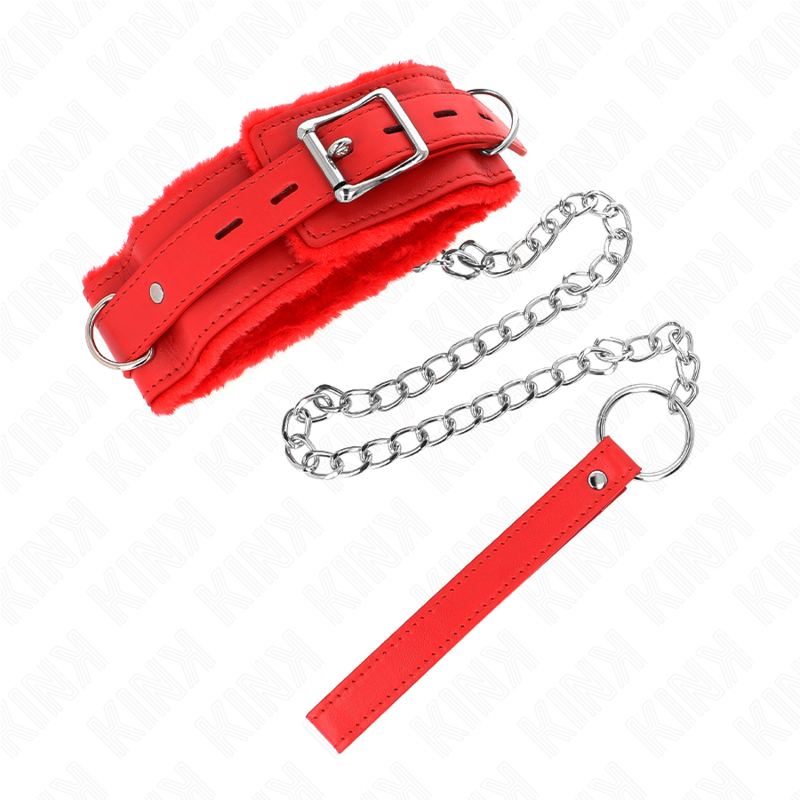 KINK COLAR COM TRELA 65 CM COM RESTRIyoES VERMELHO 36 42 CM X 55 CM