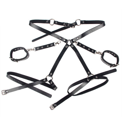 SUBBLIME 953690 ALGEMAS COM CINTO DE BONDAGE PRETO TAMANHO uNICO