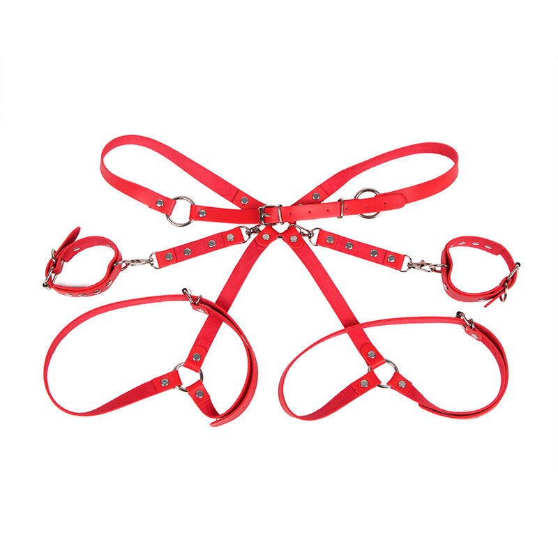 SUBBLIME 953706 ALGEMAS COM CINTO BONDAGE VERMELHO TAMANHO uNICO