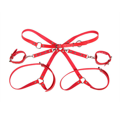 SUBBLIME 953706 ALGEMAS COM CINTO BONDAGE VERMELHO TAMANHO uNICO