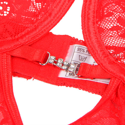 SUBBLIME 954208 BABYDOLL DE RENDA COM ALyAS AJUSTaVEIS VERMELHO S M