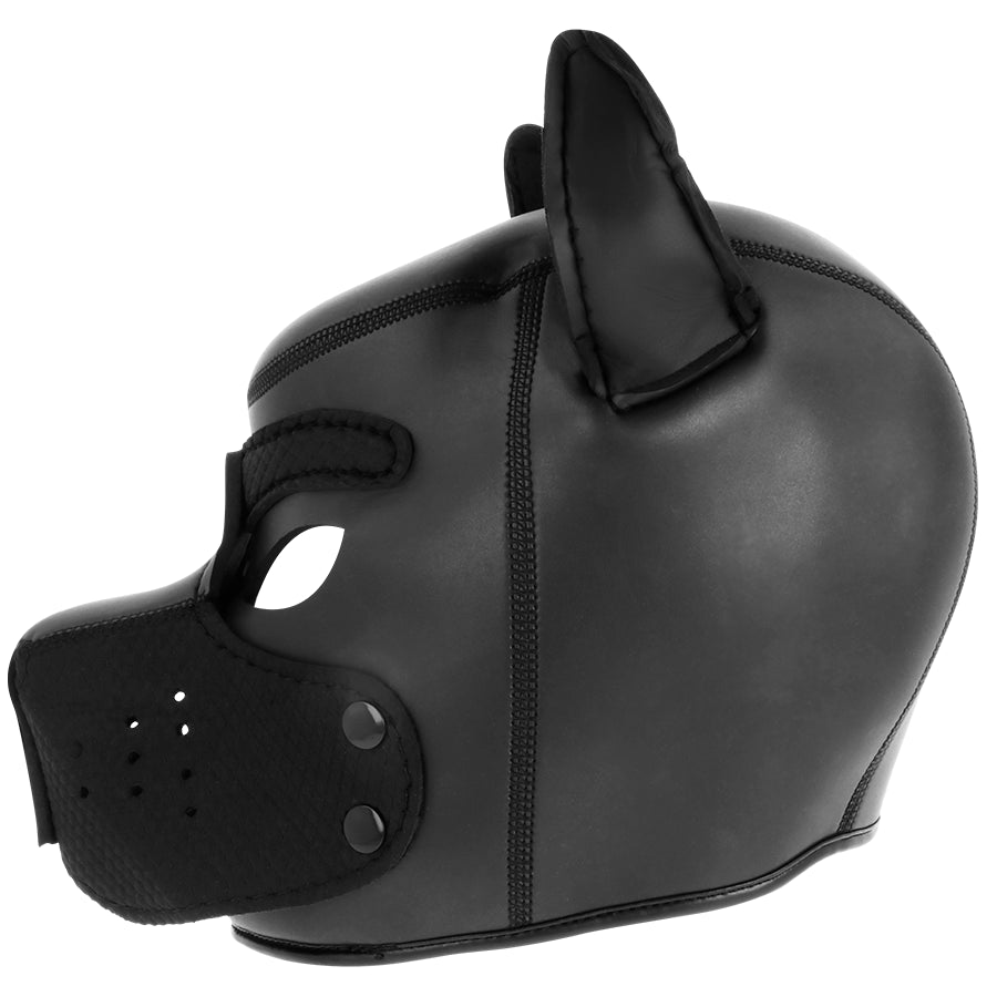 DARKNESS NEOPRENE DOG HOOD WITH REMOVABLE MUZZLE M