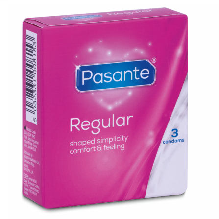 PASANTE DE PRESERVATIVO GAMA REGULAR 3 UNIDADES