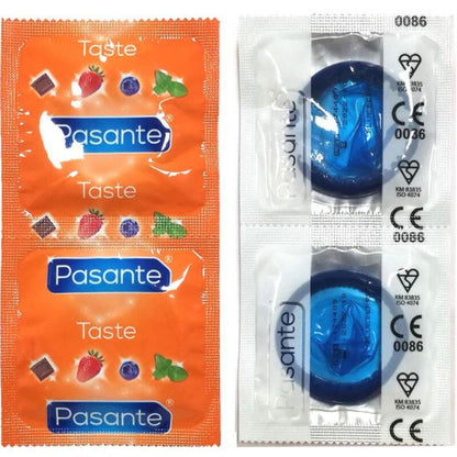 PASANTE SACO DE PRESERVATIVO SABOR BLUEBERRY 144 UNIDADES