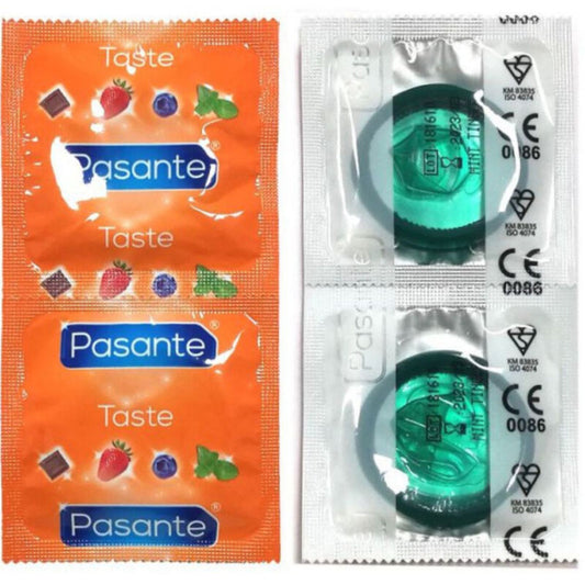 PASANTE SACO DE PRESERVATIVOS SABOR HORTEL 144 UNIDADES